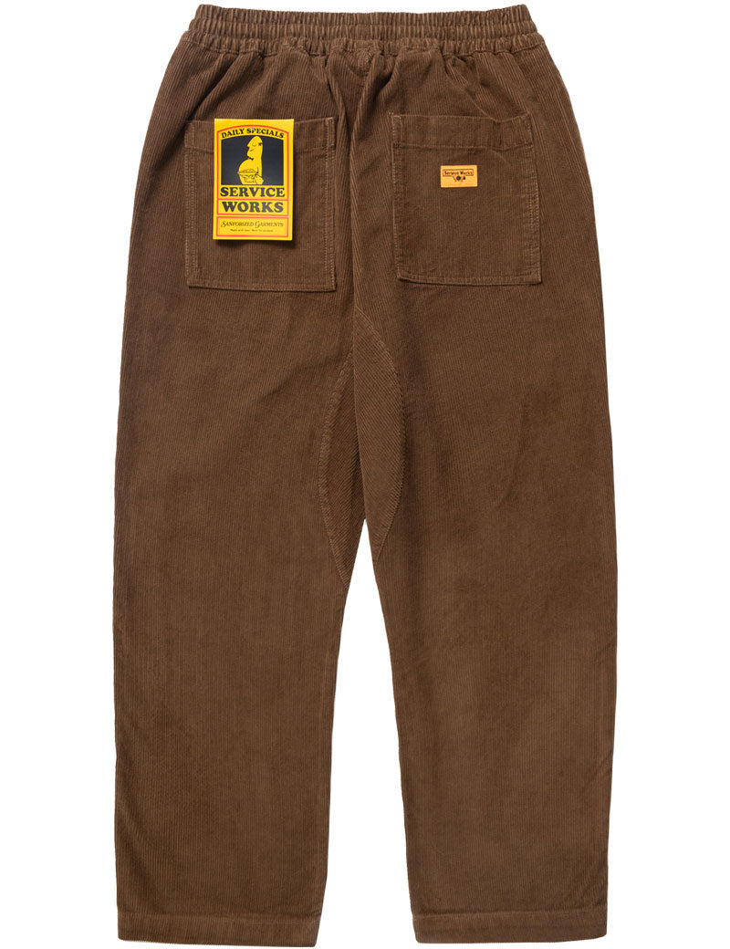 Service Works Corduroy Chef Pants Bark