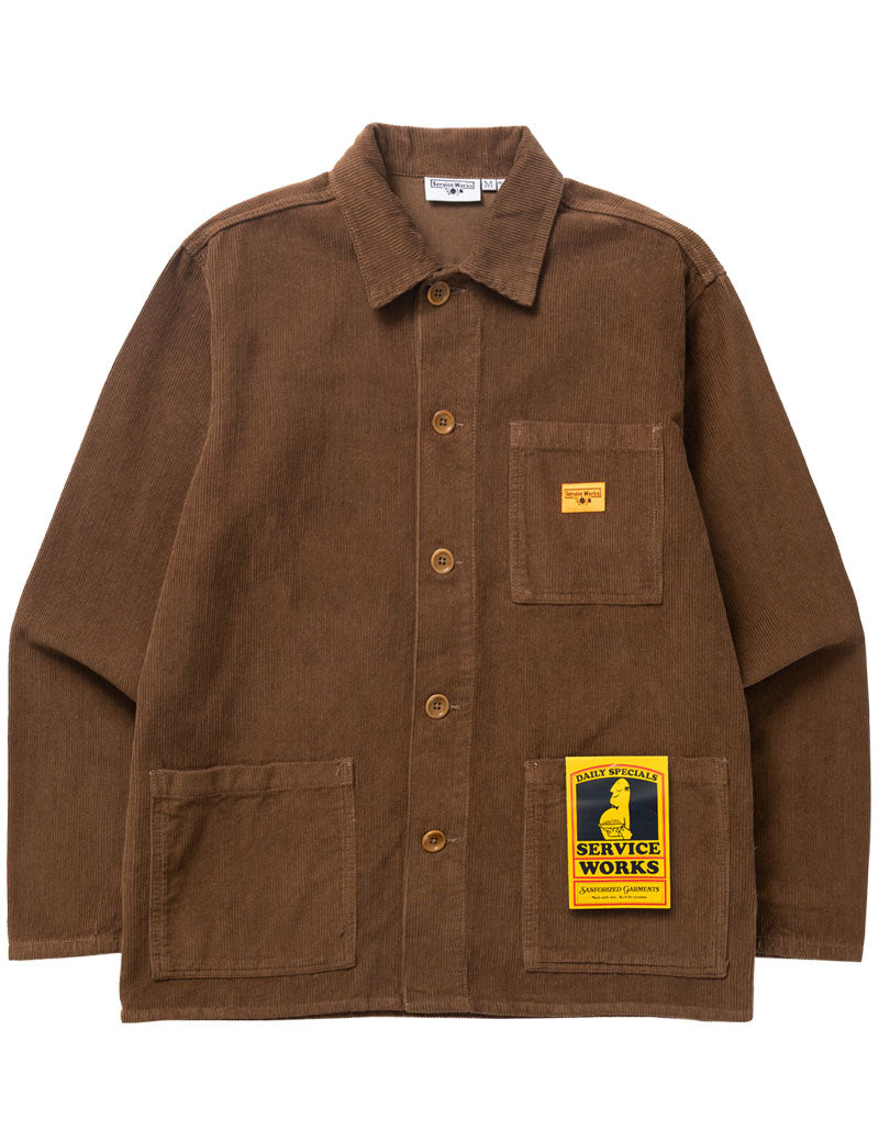 Service Works Corduroy Chore Shirt Bark