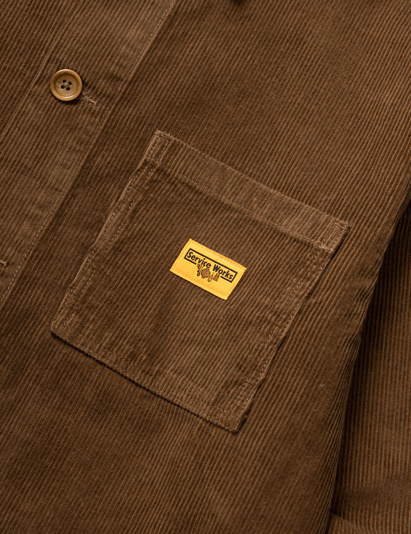 Service Works Corduroy Chore Shirt Bark
