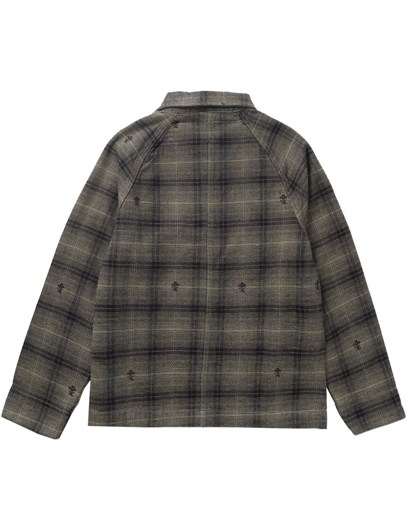 Service Works Thistle Plaid Front Of House Jacket Olive