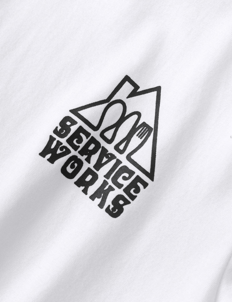 Service Works Home Comforts Tee White Chest Print
