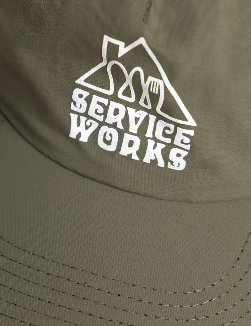 Service Works Home Comforts Cap Olive Print Detail