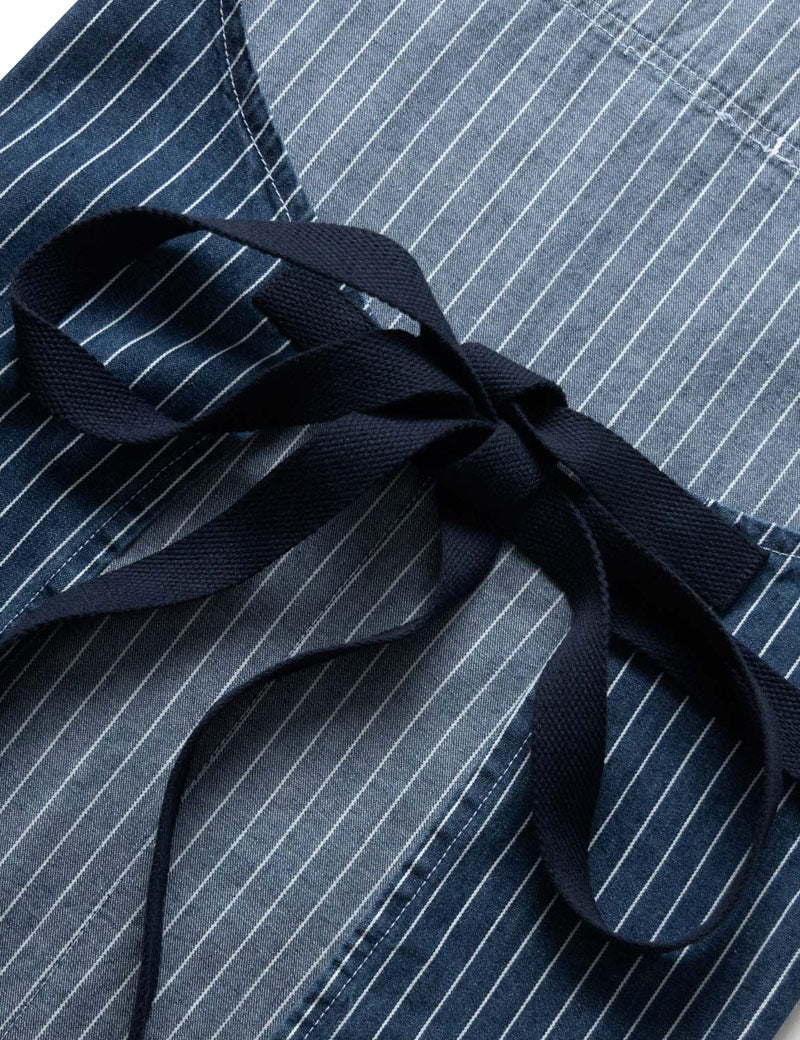 Service Works Pinstripe Denim Apron Indigo Back Tie