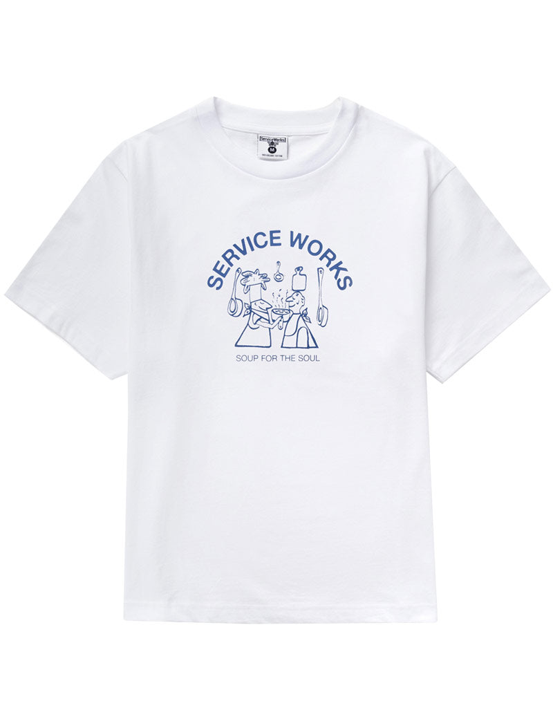Service Works Soup For The Soul Tee White Front