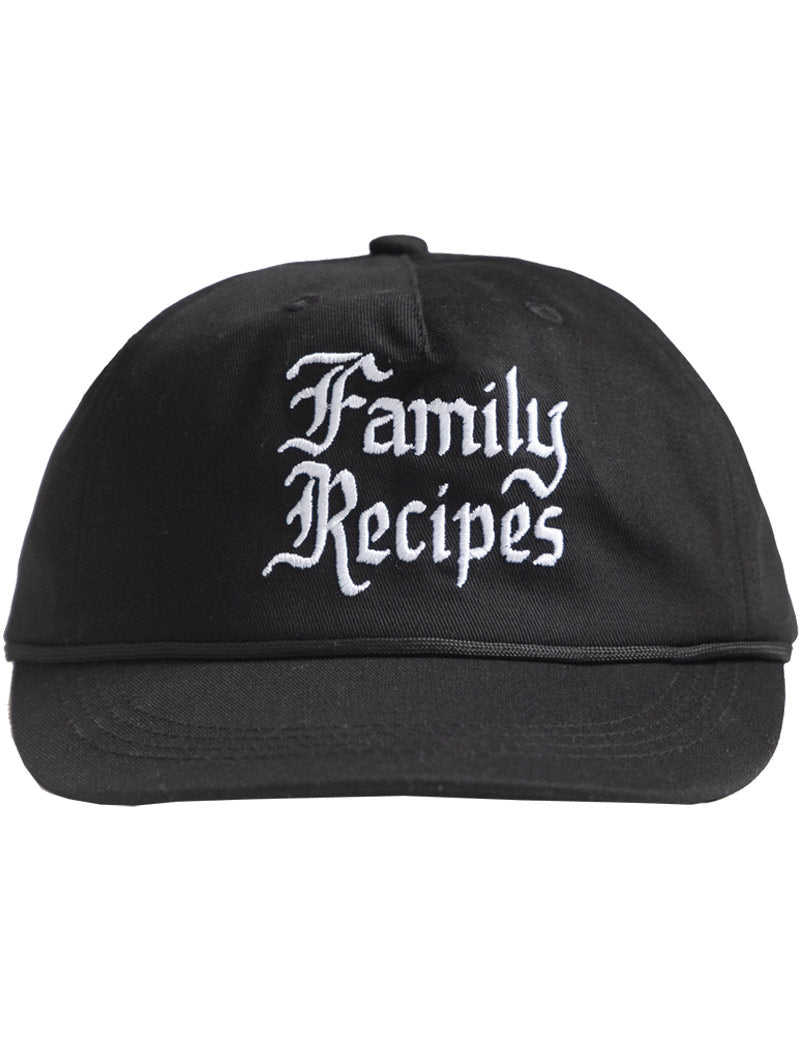 Service Works Family Recipes Cap Black Front