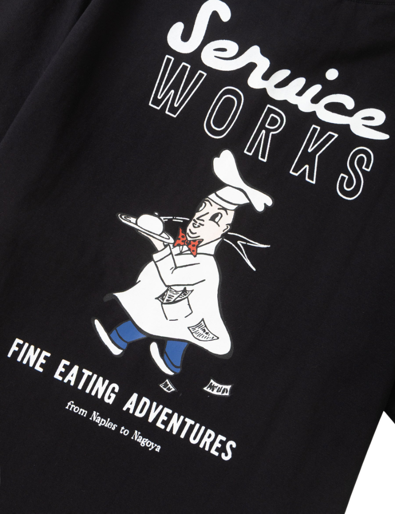 Service Works Eating Adventures T-Shirt Black