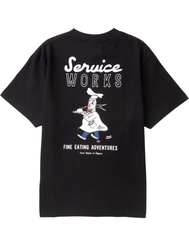Service Works Eating Adventures T-Shirt Black