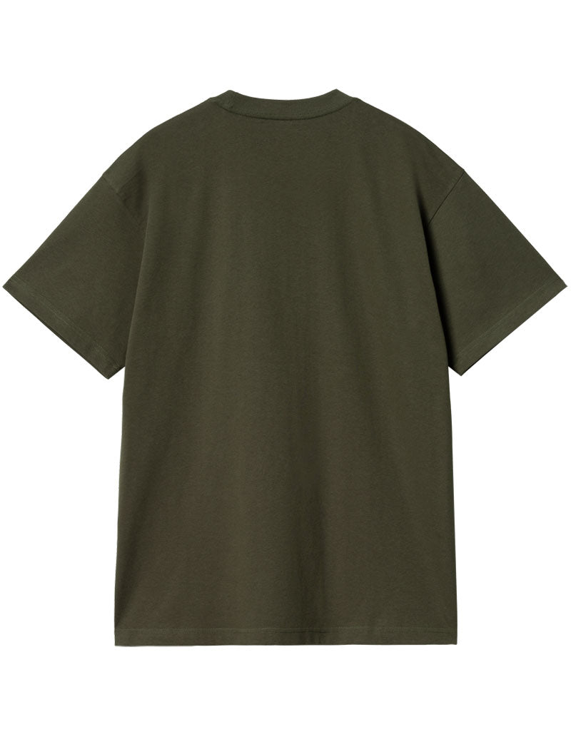 Carhartt Wip Basics Short Sleeve T-shirt Office Green Winter Spice