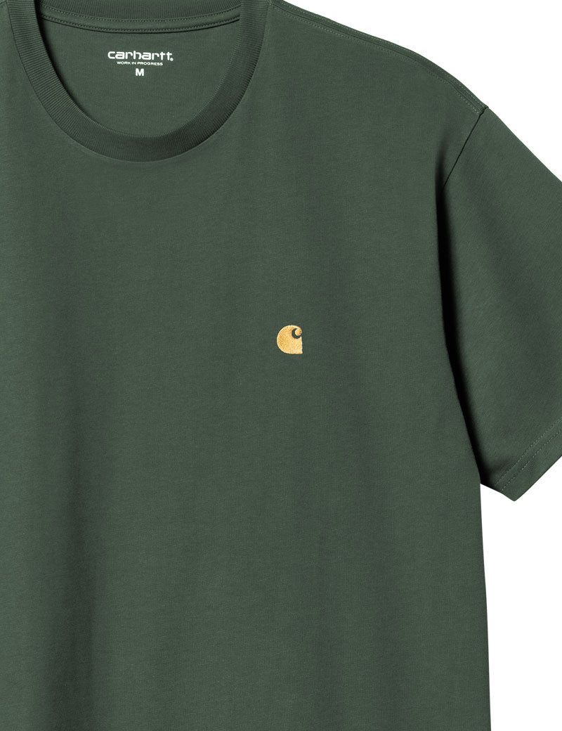 Carhartt Wip Chase Short Sleeve T-Shirt Sycamore Tree Gold