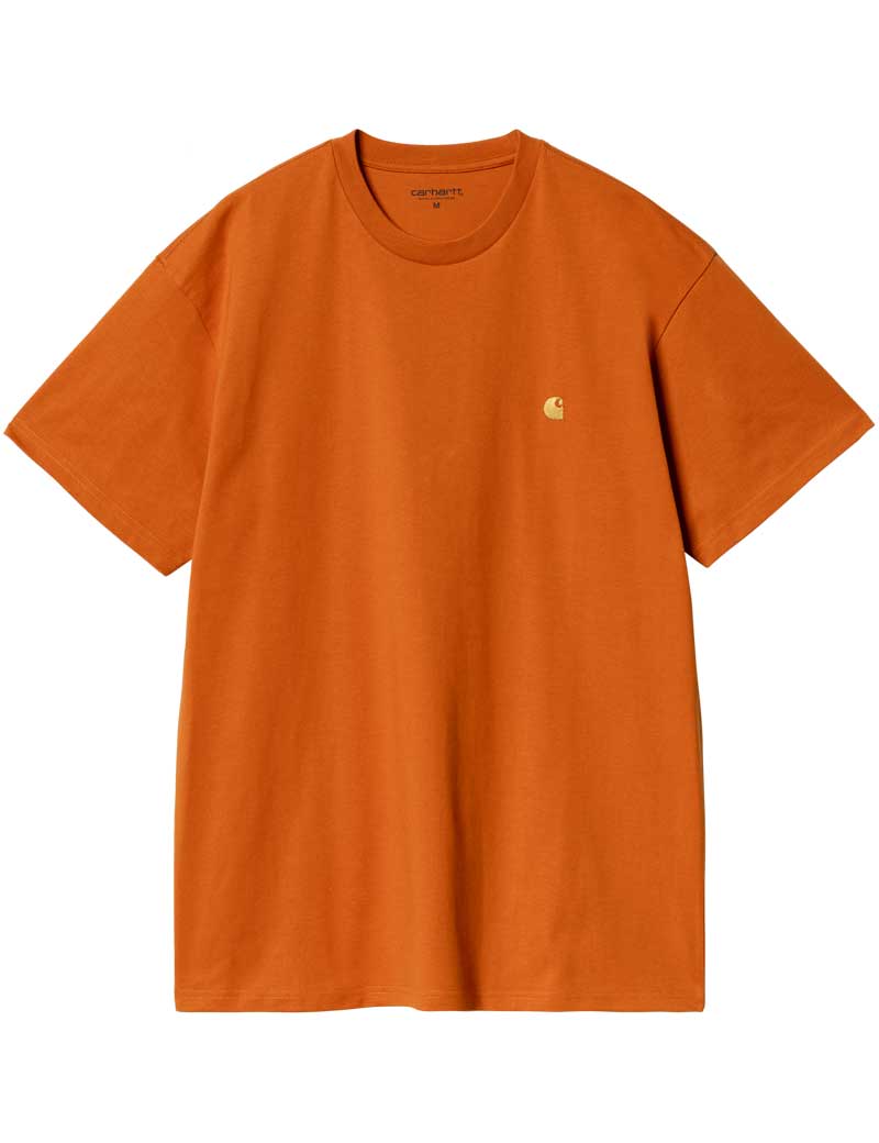 Carhartt Wip Chase Short Sleeve T-Shirt Turmeric Gold