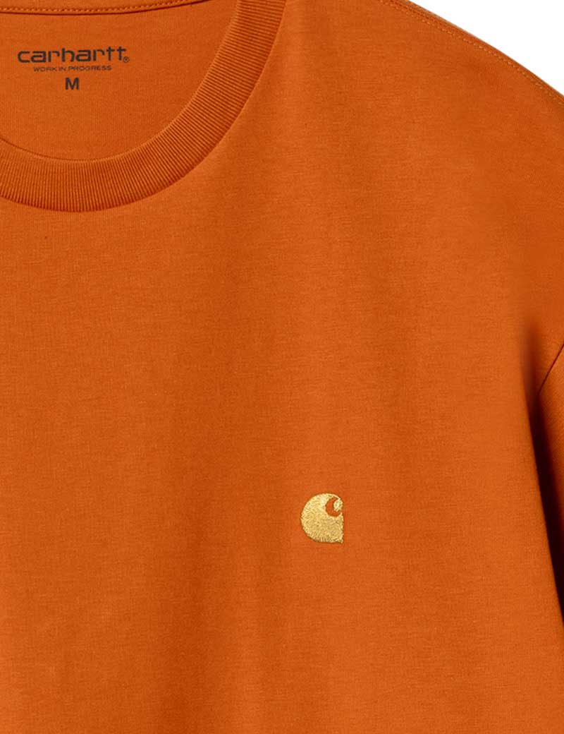 Carhartt Wip Chase Short Sleeve T-Shirt Turmeric Gold