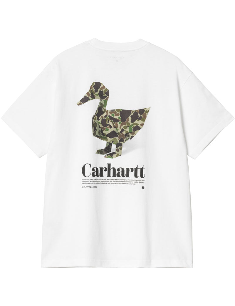 Carhartt Wip Fold Duck Short Sleev T-Shirt White