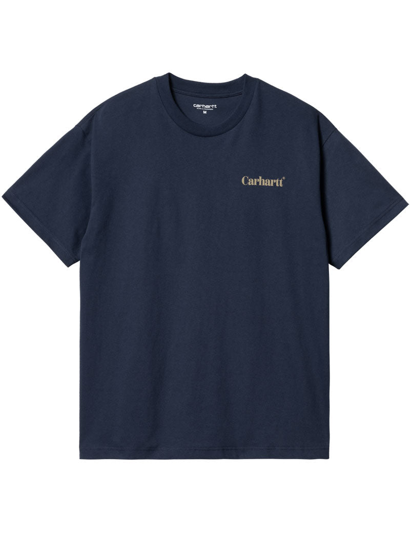 Carhartt Wip Fold Duck Short Sleeve T-Shirt Air Force Blue