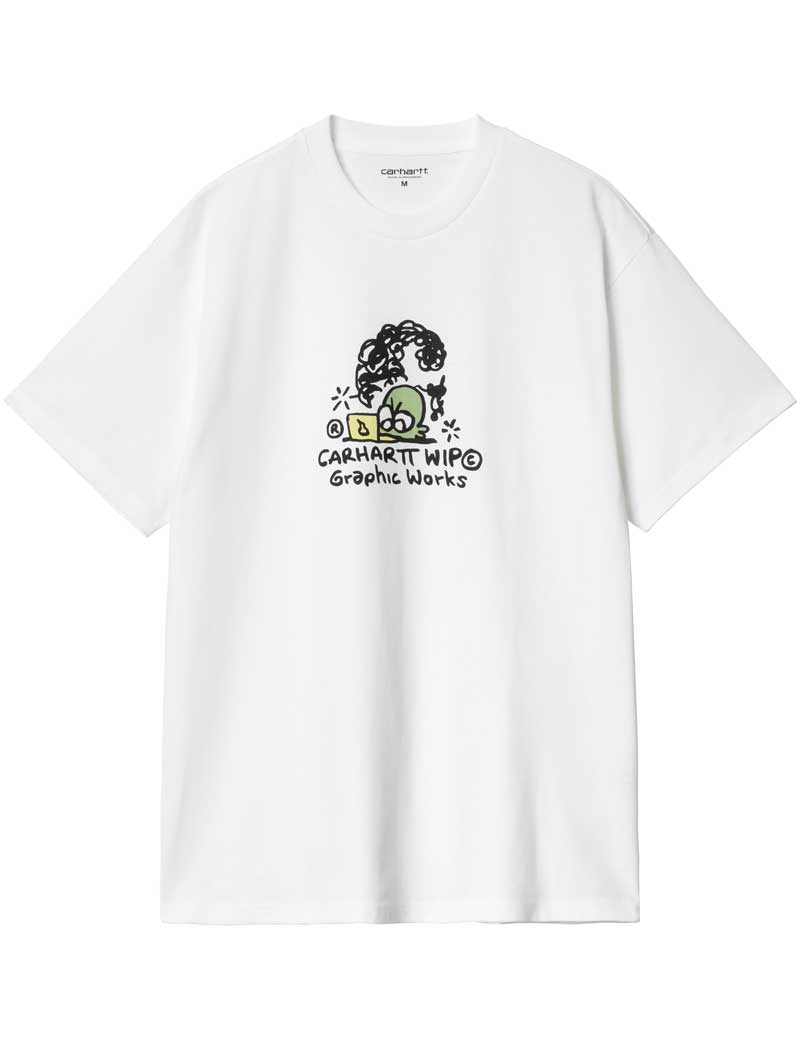 Carhartt Wip Graphic Works Short Sleeved T-Shirt White