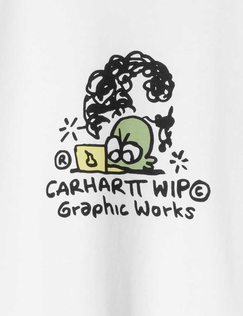 Carhartt Wip Graphic Works Short Sleeved T-Shirt White