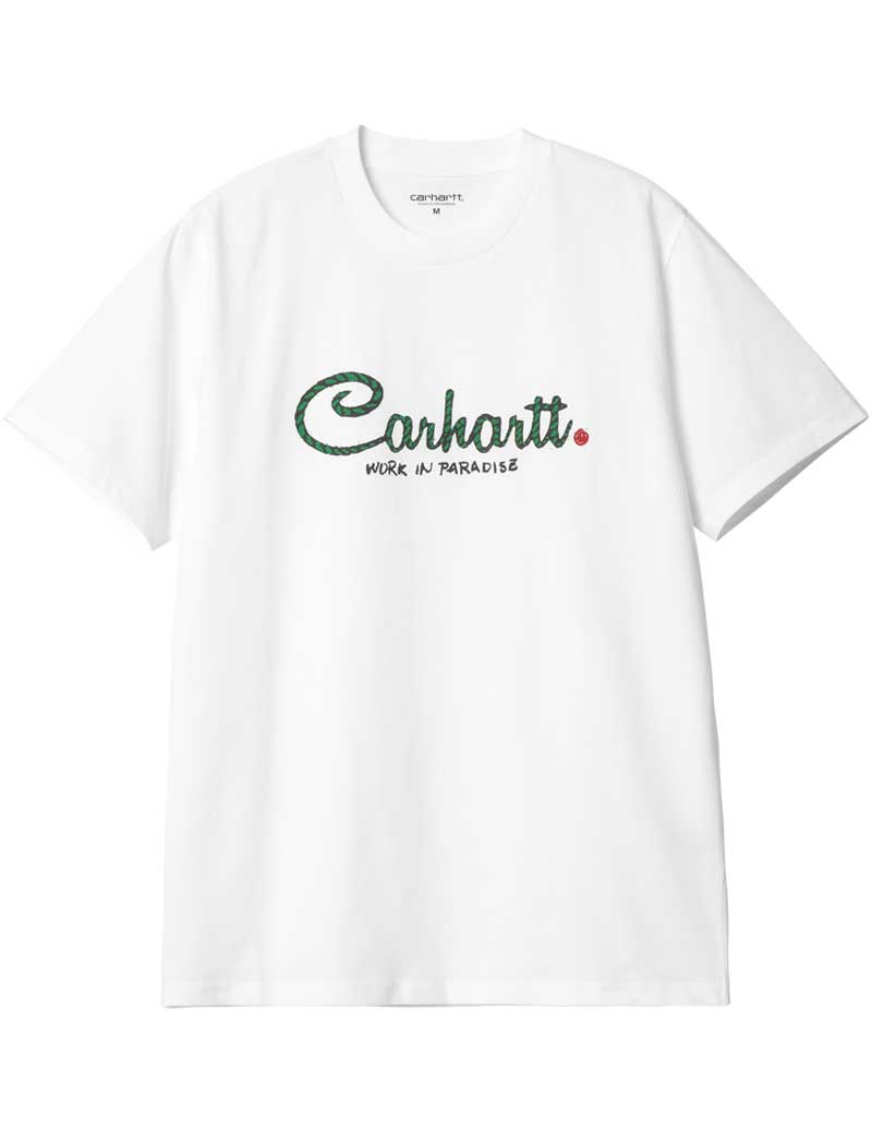 Carhartt WIP Paradise Script Short Sleeve T-shirt White