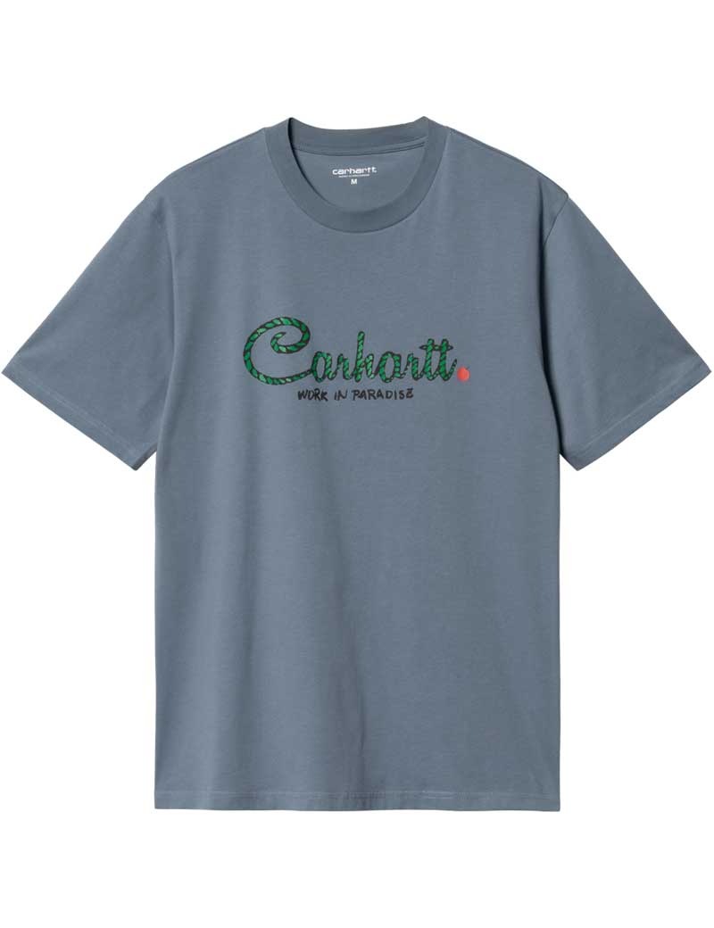 Carhartt WIP Paradise Script Short Sleeve T-Shirt Positano