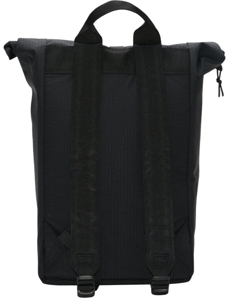 Sandqvist Grid Rolltop Backpack Black Back View