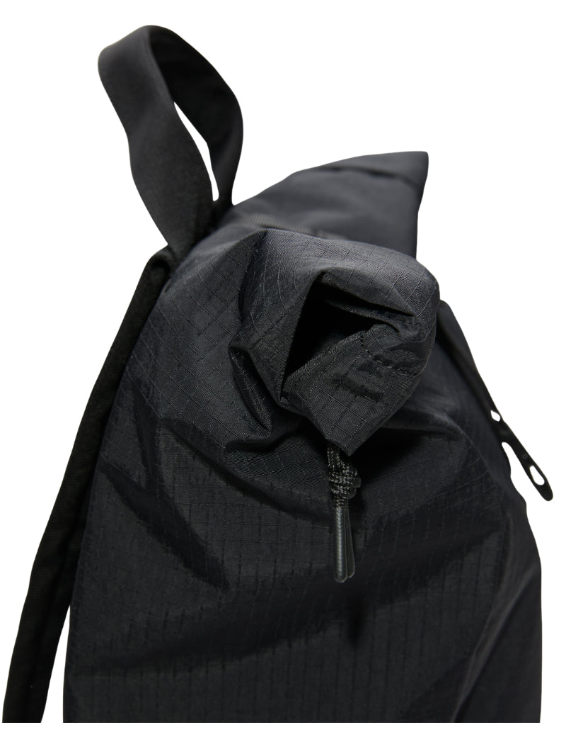 Sandqvist Grid Rolltop Backpack Black Rolltop Side
