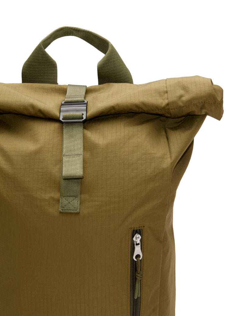 Sandqvist Grid Rolltop Backpack Olive Rolltop