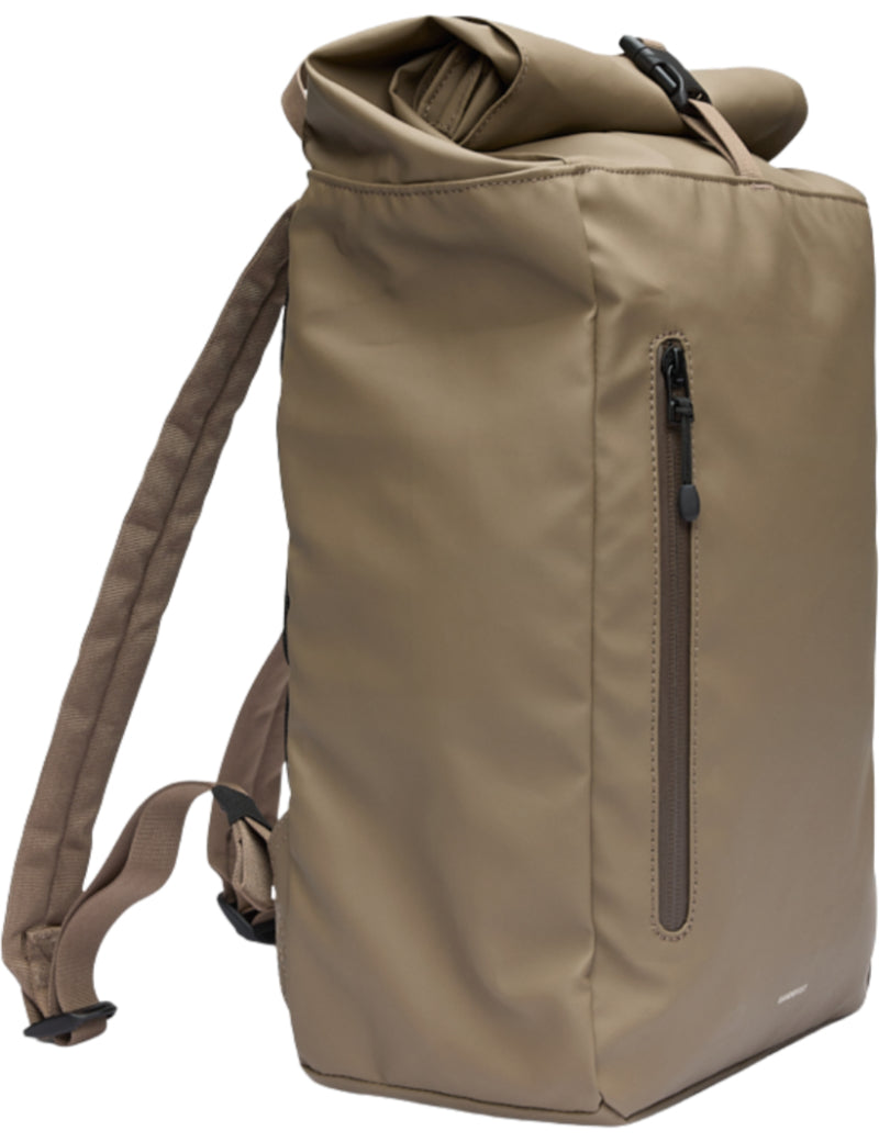 Sandqvist Stream Rolltop Backpack 14" Clay Side Angle