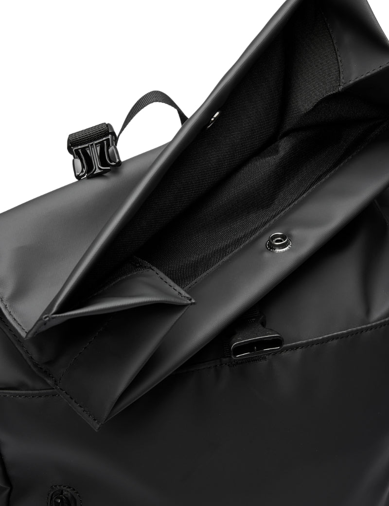 Sandqvist Stream Rolltop Backpack Black Roll Top