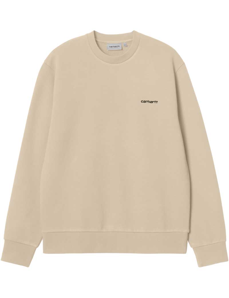 Carhartt Wip Script Embroidery Sweatshirt Wall Black