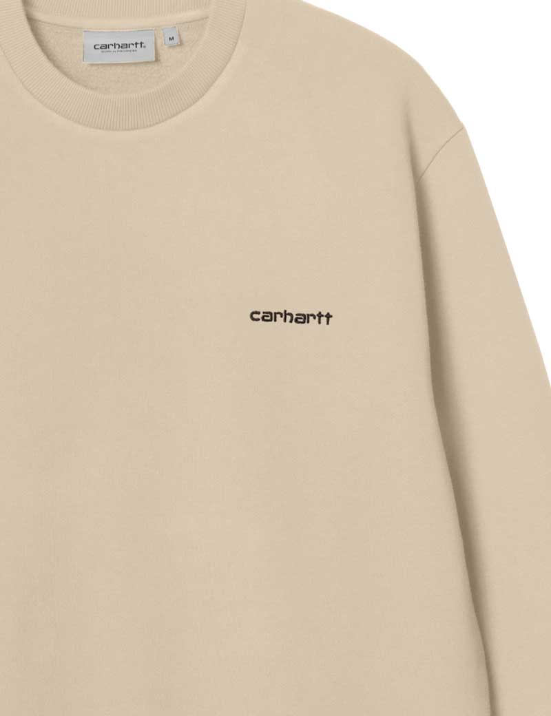 Carhartt Wip Script Embroidery Sweatshirt Wall Black