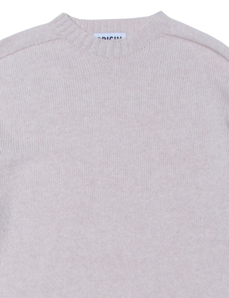 Origin Knitwear Seamless Crew Jumper Swansdown