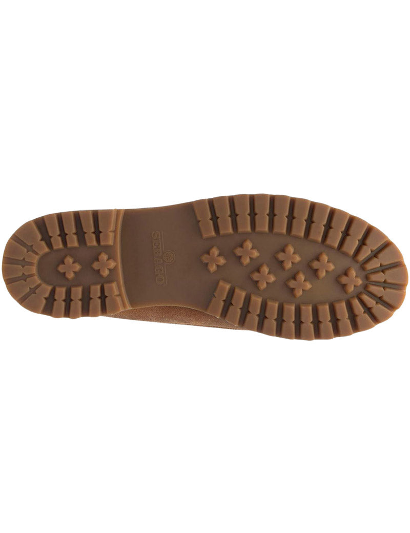 Sebago Askook Lug Suede Moccasins Waxed Beige Camel Sole View