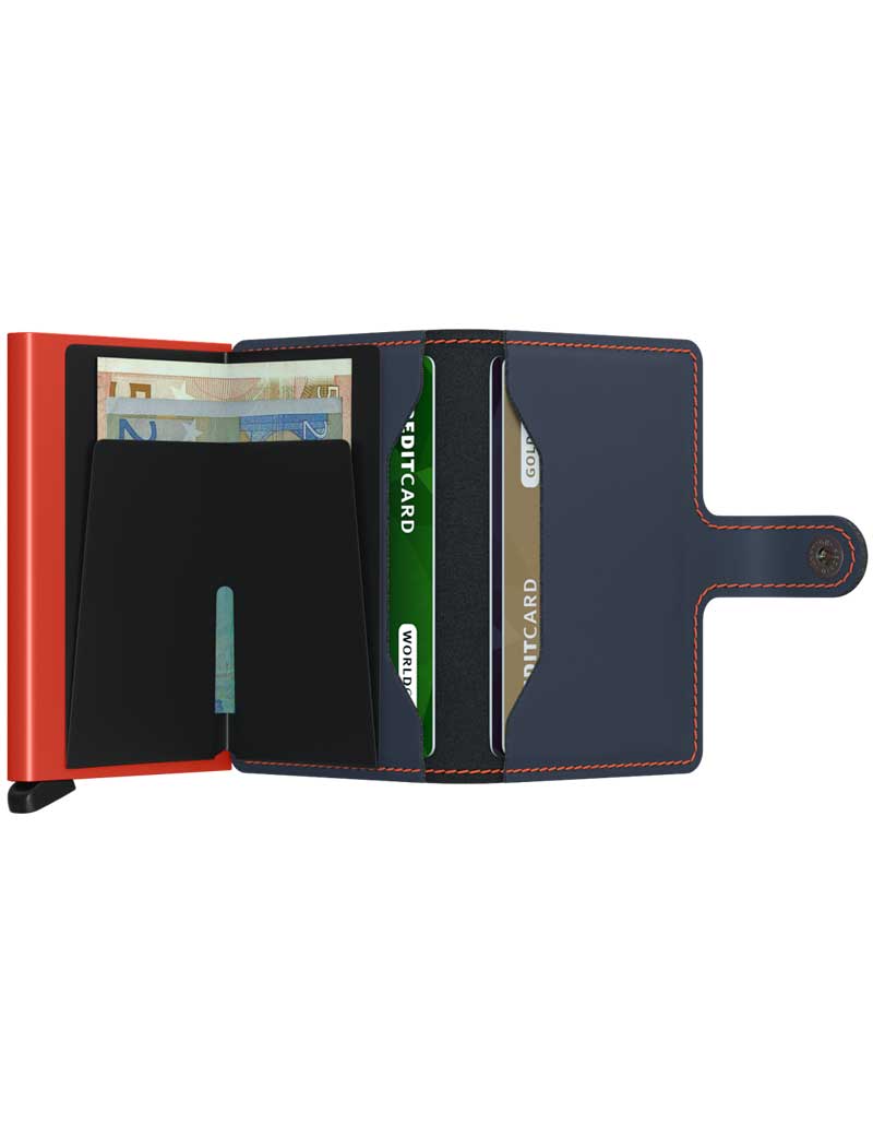 Secrid Mini Wallet Matte Nightblue & Orange
