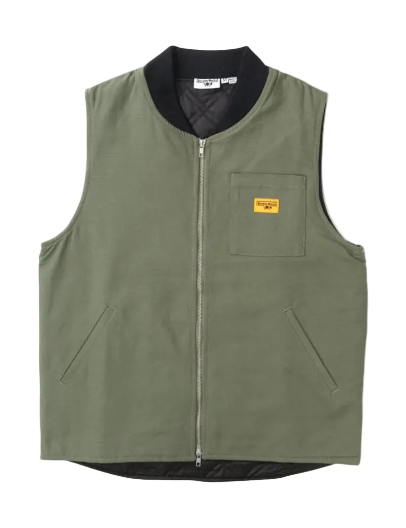 Service Works Canvas Work Vest Olive Front