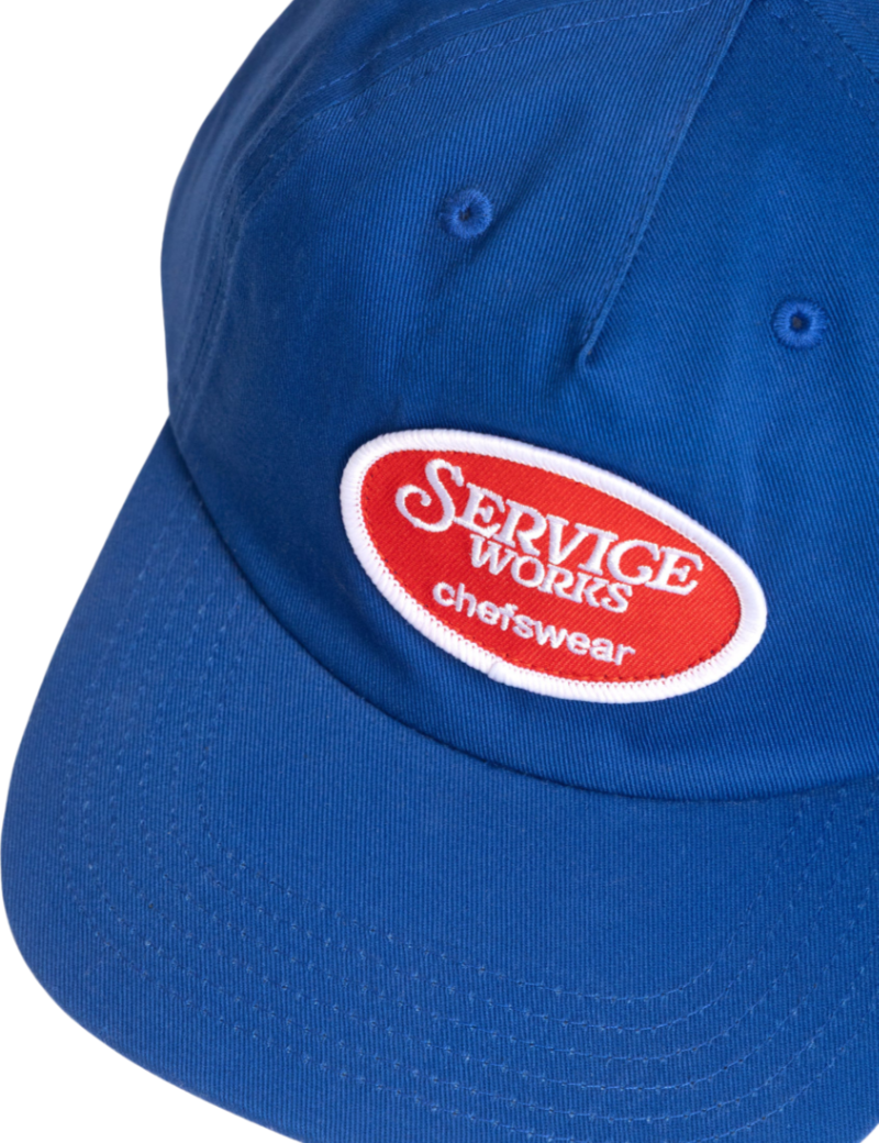Service Works Chefswear Cap Blue Embroidered Patch