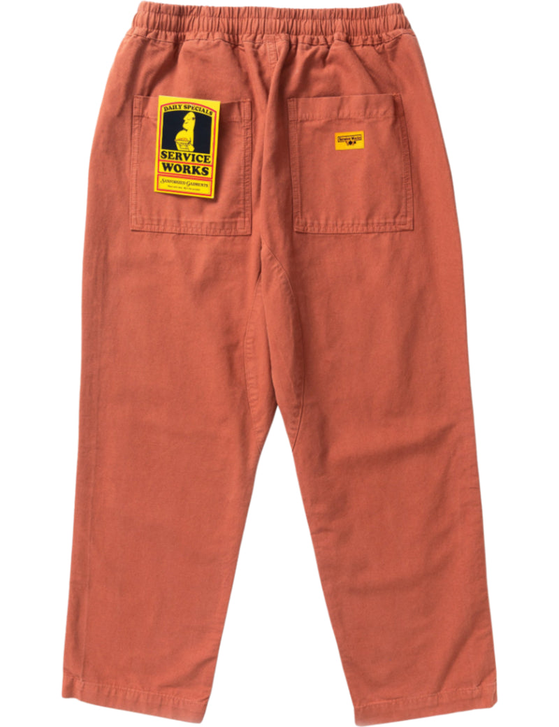 Service Works Classic Chef Pants Copper Back View