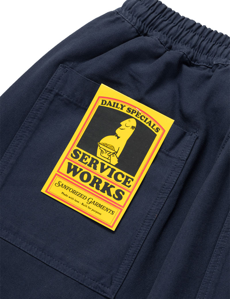 Service Works Classic Chef Pants Dark Navy Pocket Detail