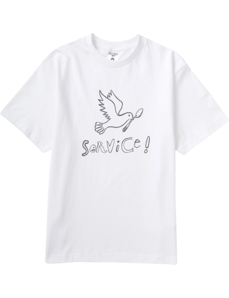 Service Works Dove T-Shirt White Front