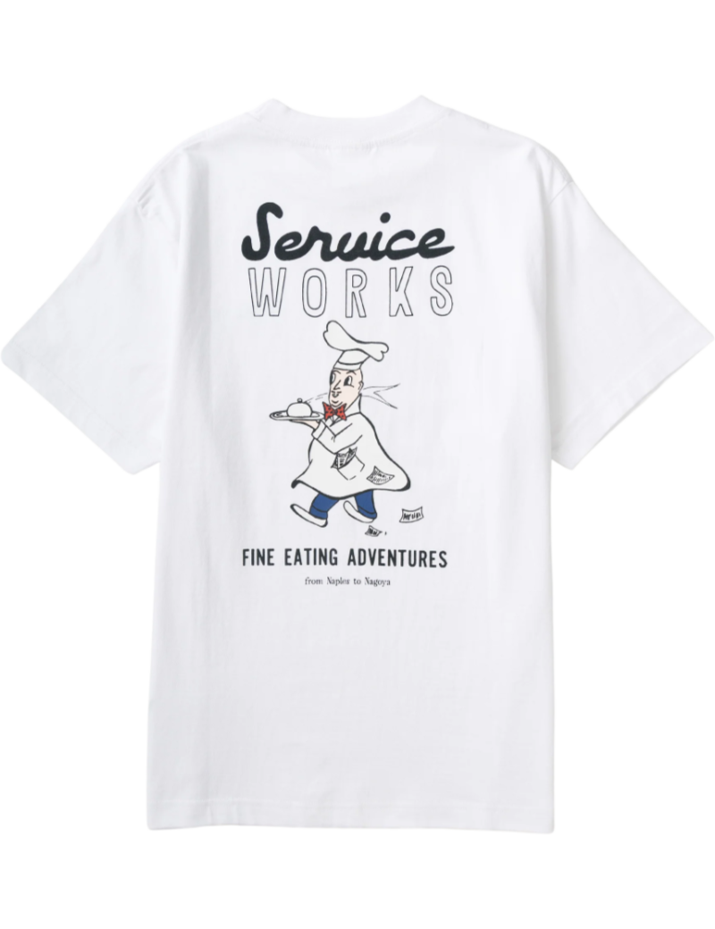 Service Works Eating Adventures T-Shirt White Back