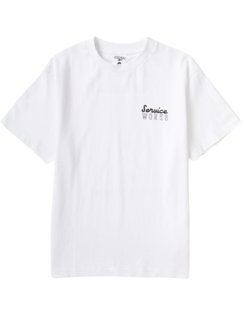 Service Works Eating Adventures T-Shirt White Front