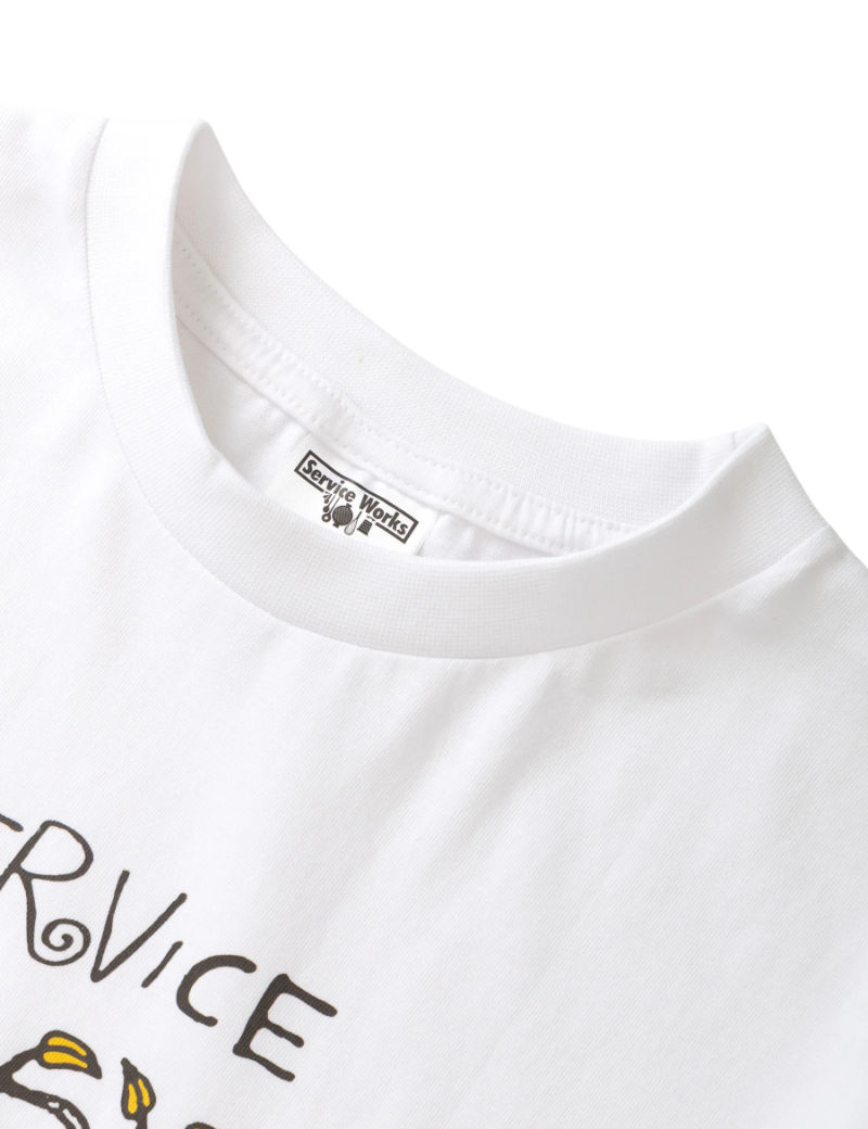 Service Works Ground Up T-Shirt White Collar