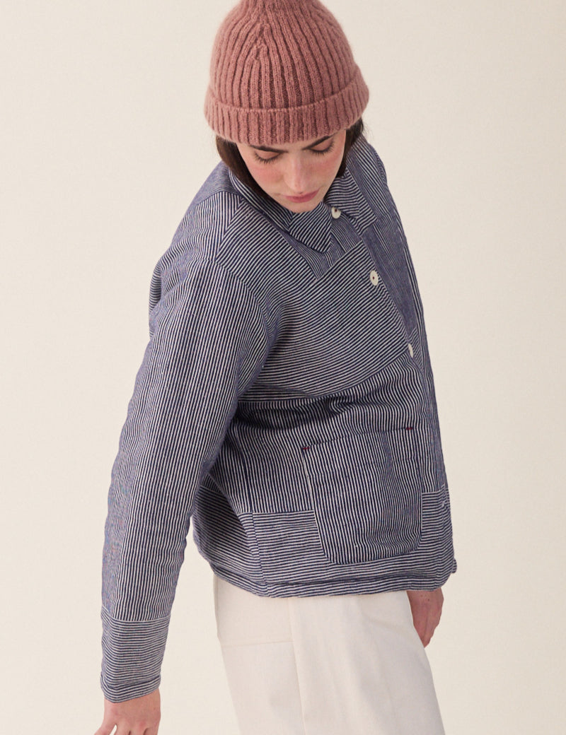 Sideline Molly Jacket Railroad Stripe Side View