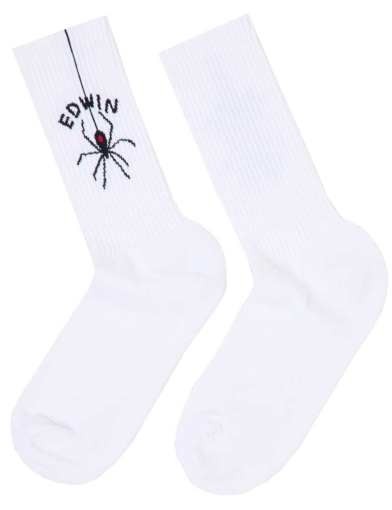 Edwin Spider Socks White