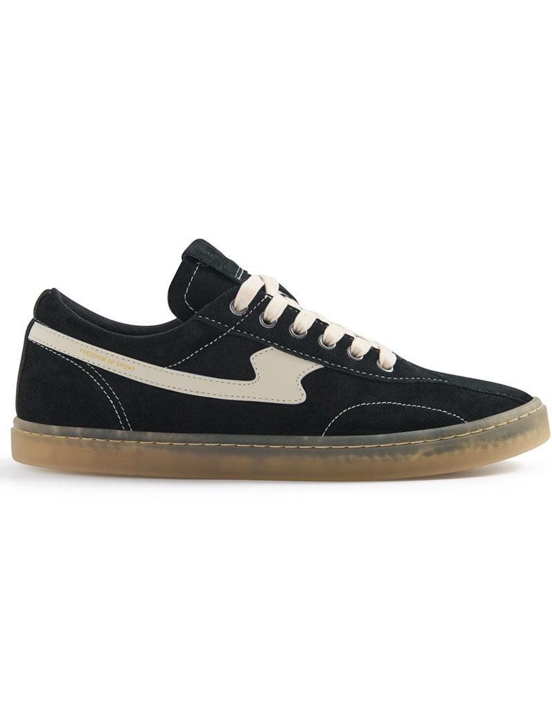 Stepney Workers Club Surma S-Strike Suede Trainers Black, Ecru