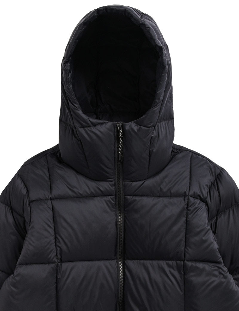 Taion Mountain Packable Volume Down Hoodie Jacket Black