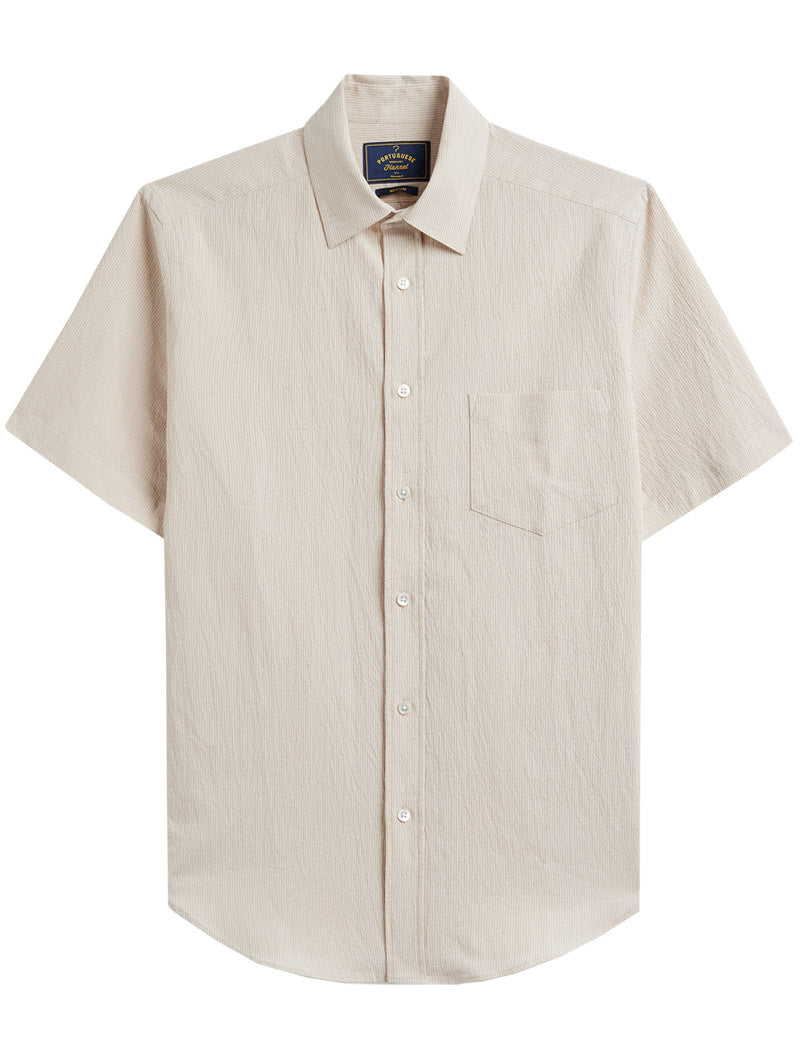 Portuguese Flannel Theme Shirt Sand