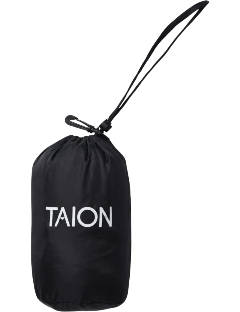 Taion Work W-Zip Volume Down Jacket Dark Brown Packed