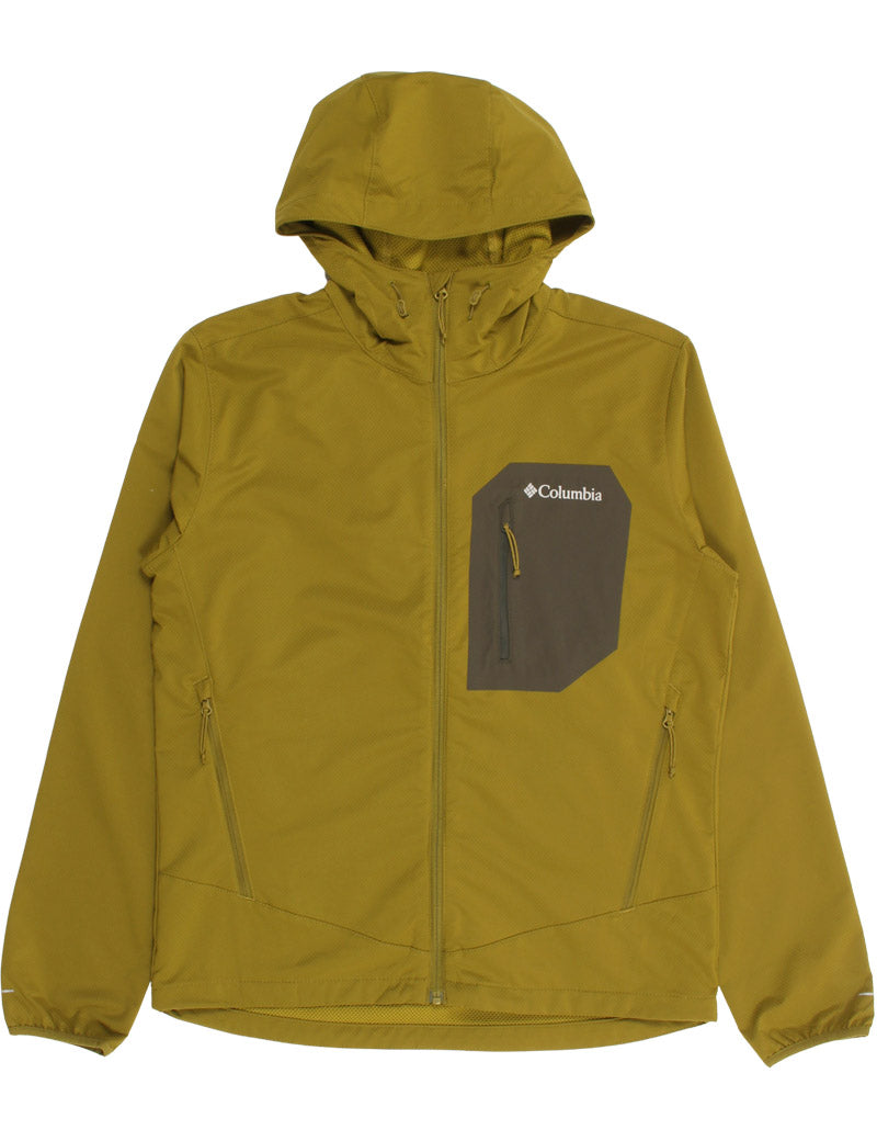 Columbia Tall Heights III Hooded Softshell Jacket Mossy Green, Greenscape