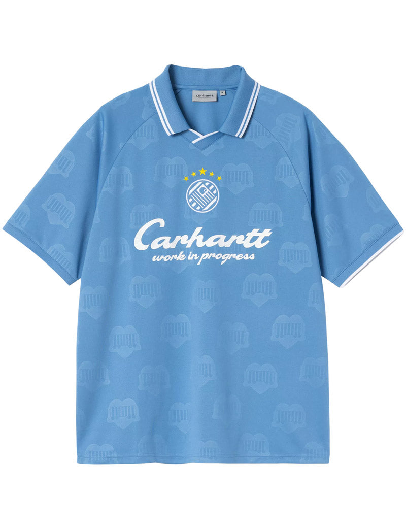 Carhartt WIP S/S Terrace Football T-Shirt Heart Train Jacquard, Curacao