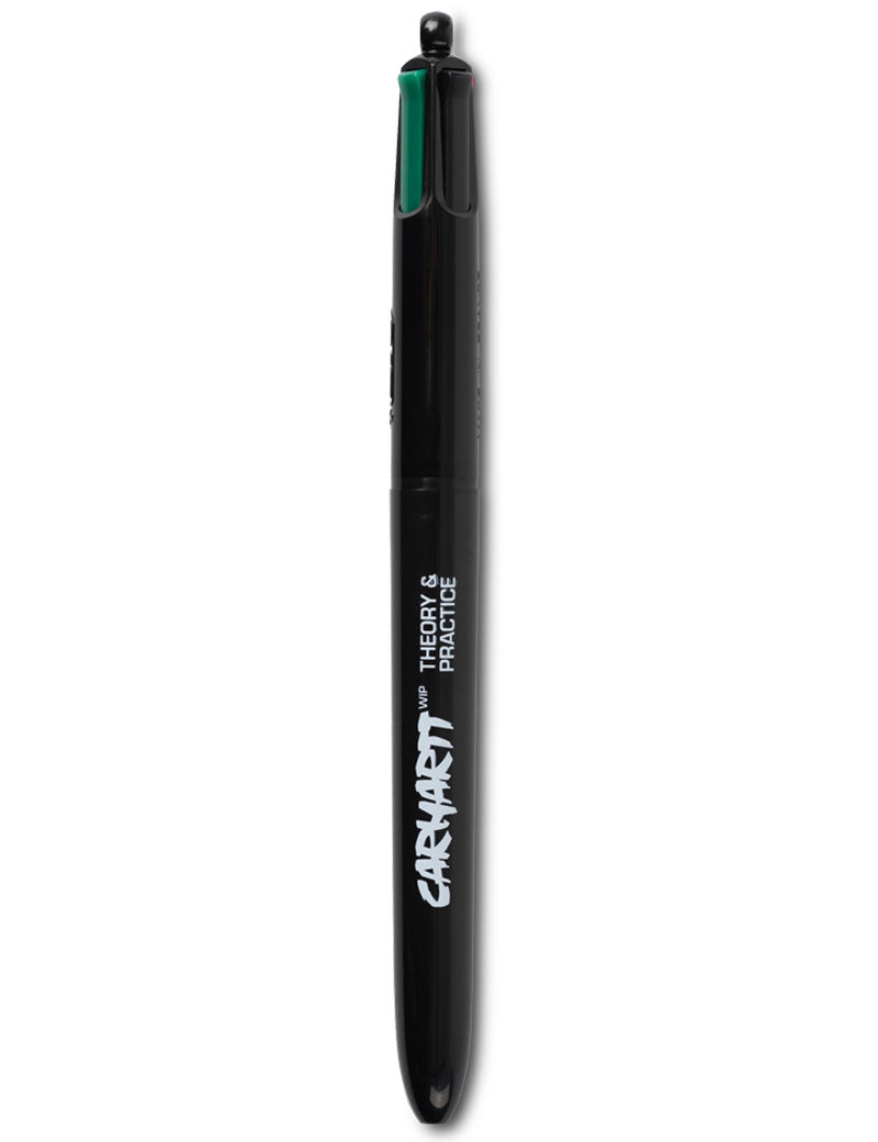 Carhartt Wip Theory & Practice 4-Color Ball Bic Pen Black White