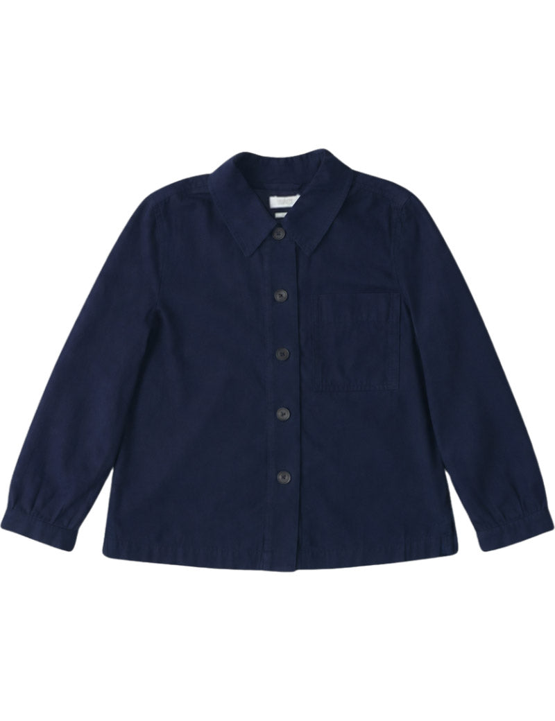 Toast Baya Cotton Twill Shirt Indigo