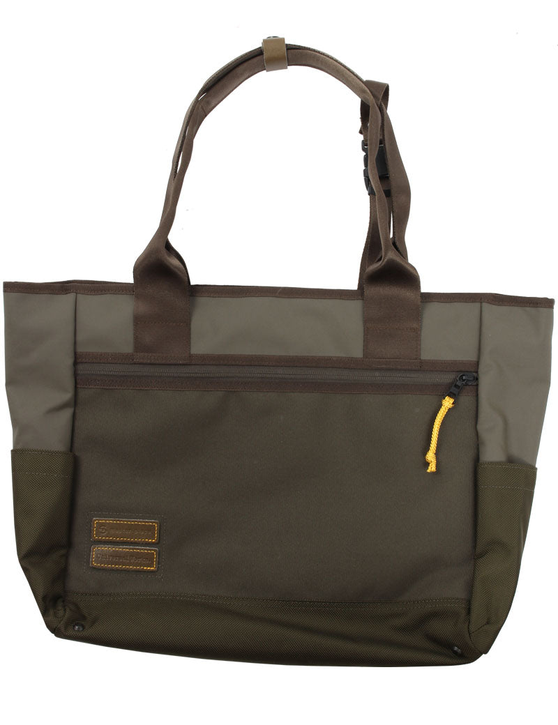 Universal Works X Master-Piece Tote Bag Recycled Tech Canvas Olive